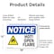 Signmission Hot Surface Sign, 12 in H x 18 in W, Plastic, Hot! Open Flame OS-2PACK-NS-P-1218-L-13535 - alternate 5